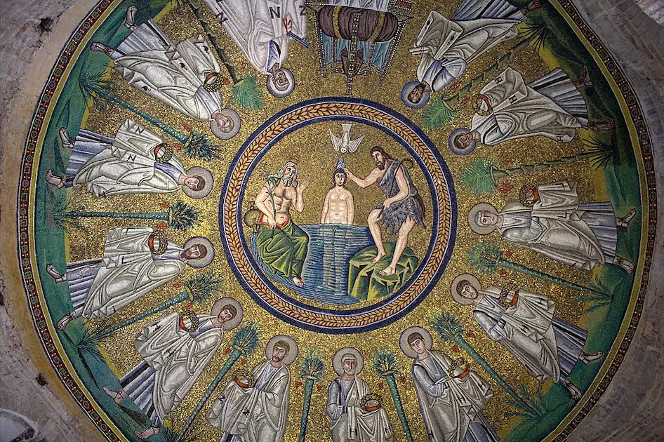 Salvatore Dedola - Soffitto Battistero Ariani Ravenna
